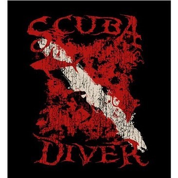 Black T-Shirt Amphibious Scuba Diver