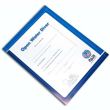 Certificate PADI Open Water Diver