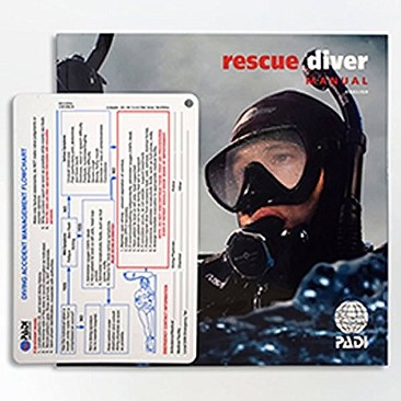 PADI Rescue Diver Manual with Accident Managemenet Slate