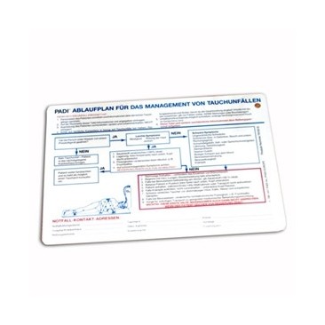 PADI Rescue Accident Management Slate