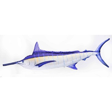 Blaues Marlin Fischkissen